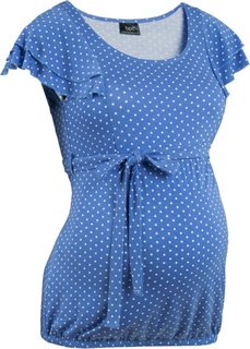 Мода для беременных: праздничная футболка (цвет белой шерсти/черный в гор) Bonprix