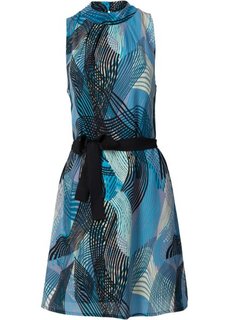 Платье (синий/бирюзовый с рисунком) Bonprix