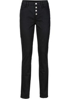 Брюки Skinny с высокой талией (белый) Bonprix