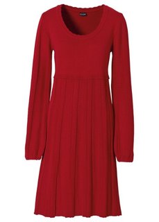 Вязаное платье (темно-лиловый) Bonprix