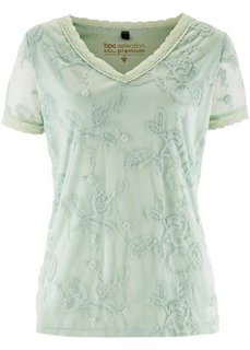 Футболка с вышивкой ПРЕМИУМ (натуральный камень) Bonprix