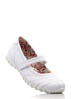 Балетки (оливковый/белый) Bonprix