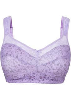 Разгрузочный бюстгальтер без косточек, чашка C (сиреневый/дымчато-серый) Bonprix