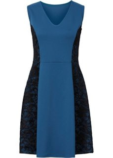 Платье с кружевными вставками (ярко-розовый/черный) Bonprix