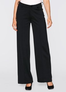 Трикотажные брюки свободного покроя (черный) Bonprix