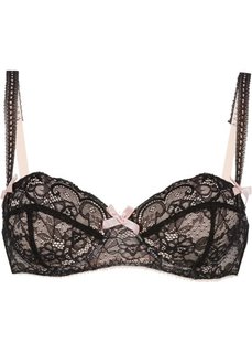 Бюстгальтер-балконет, чашка D (черный/цвет пудры) Bonprix