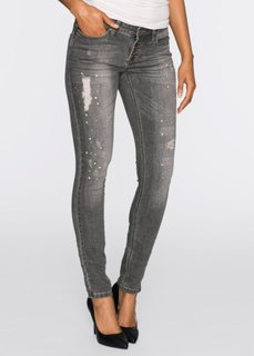 Джинсы Skinny (серый деним) Bonprix
