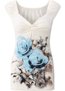 Футболка (кремовый/цвет красной ягоды с ) Bonprix