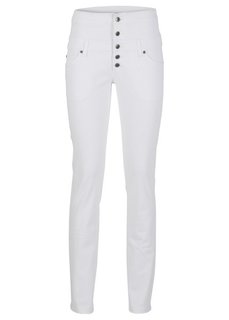 Брюки-скинни с высокой талией (черный) Bonprix