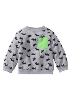 Мода для малышей: свитшот из биохлопка, Размеры  56/62-104/110 (светло-серый меланж) Bonprix
