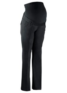 Мода для беременных: брюки-стретч со свободными прямыми брючинами (серебристый матовый) Bonprix