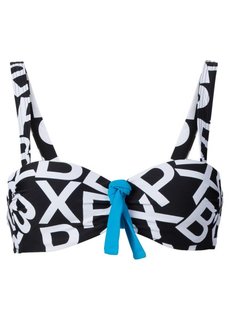 Купальный бюстгальтер, чашка C (черный/белый) Bonprix