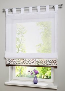 Римская штора Наташа, петли (цвет бургундского вина) Bonprix