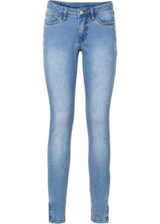 Джинсы Skinny (синий «потертый») Bonprix