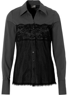 Блуза (черный) Bonprix