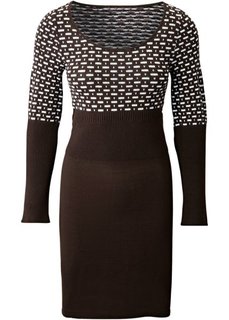 Платье (черный/кремовый) Bonprix