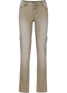 Брюки-карго (черный «потертый») Bonprix