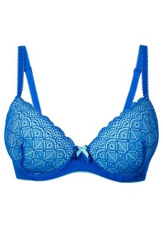 Бюстгальтер, чашка E (лазурный/синий ментол) Bonprix