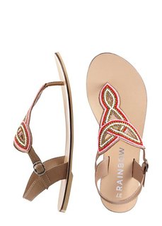 Кожаные сандалии (коньячно-коричневый) Bonprix