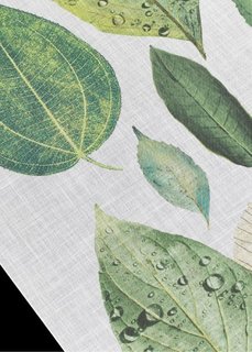 Японская штора Листья (1 шт.), Шина с лентой велкро (зеленый) Bonprix