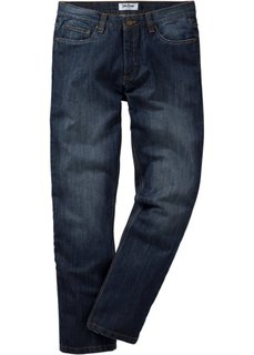 Джинсы Regular Fit Straight, низкий + высокий рост (U + S) (синий) Bonprix