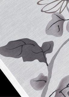 Японская штора Цветок (1 шт.), Шина с лентой велкро (серый) Bonprix