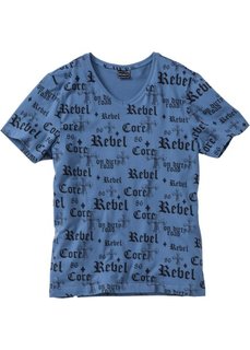 Футболка Slim Fit (серый) Bonprix