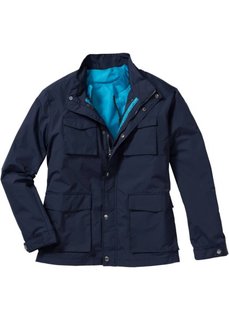 Легкая куртка 2 в 1 Regular Fit (серый/капри-синий) Bonprix