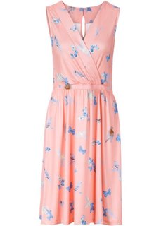 Трикотажное платье с принтом (нежно-голубой с рисунком) Bonprix