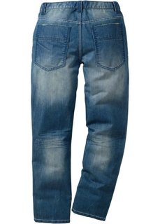 Джинсы Regular Fit Straight, длина (в дюймах) 32 (синий деним «потертый») Bonprix