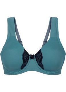 Бюстгальтер-минимайзер, чашка F (сине-зеленый/черный) Bonprix
