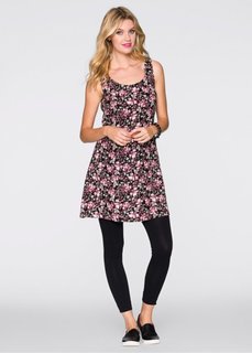 Платье (розовый/черный/зеленый в цвето) Bonprix