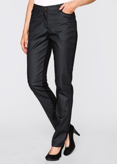 Брюки-стретч в стиле 5 карманов (черный) Bonprix