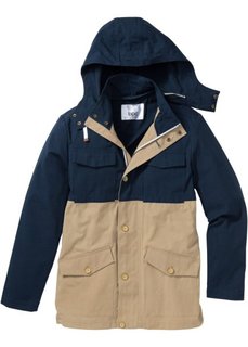 Куртка Regular Fit для межсезонья (темно-коричневый/бежевый) Bonprix