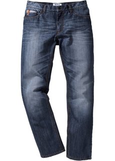 Джинсы-стретч Slim Fit Tapered, cредний рост (N) (голубой «потертый») Bonprix