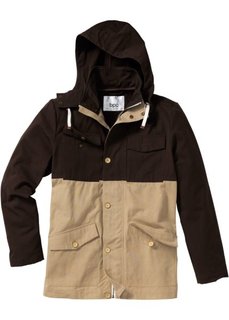 Куртка Regular Fit для межсезонья (темно-синий/бежевый) Bonprix