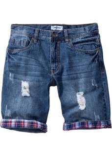 Бермуды Loose Fit (нежно-голубой «потертый») Bonprix