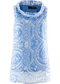 Топ (черный/белый с рисунком) Bonprix