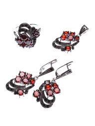 Серьги Happy Garnets