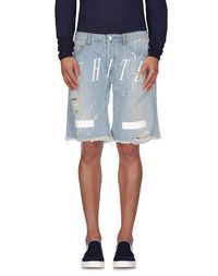 Джинсовые бермуды OFF White C/O Virgil Abloh
