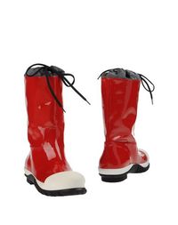 Красные Полусапоги и высокие ботинки MIU MIU