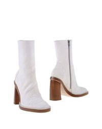 Белые Полусапоги и высокие ботинки ANN Demeulemeester