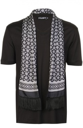Футболка джерси с шарфом Dolce &amp; Gabbana