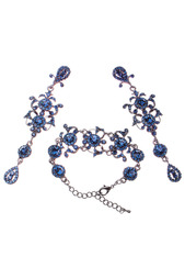 Комплект: браслет, серьги Happy Garnets