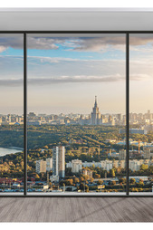 Фотообои Окно на Москву Chernilla