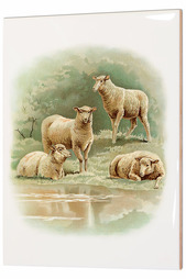 Керамическая картина "Овцы" Glambers