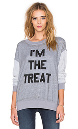 Футболка из прозрачной ткани с рисунком im the treat - Wildfox Couture