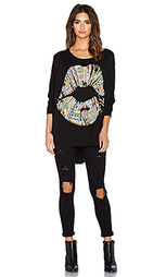 Топ kayla large pattern lip - Lauren Moshi