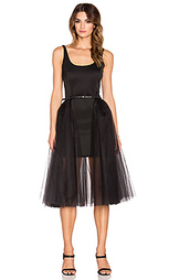 Мини платье tulle skirt overlay - Halston Heritage