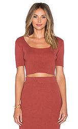 Укороченный топ с коротким рукавом - GLAMOROUS